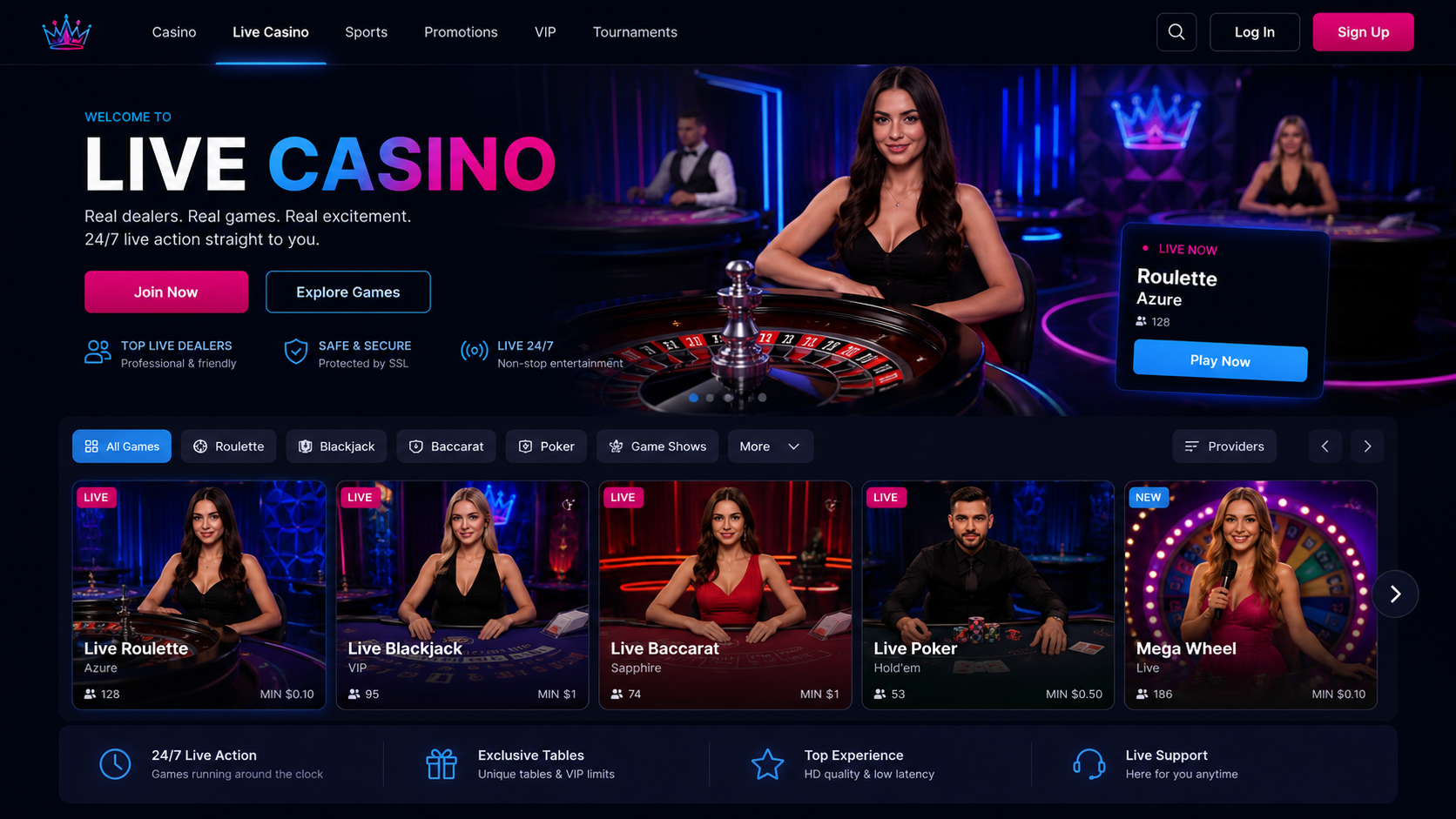 Scycrown Casino live dealer games